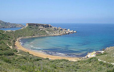Ghajn Tuffieha Bay, dykresor till Malta med phtravel.se